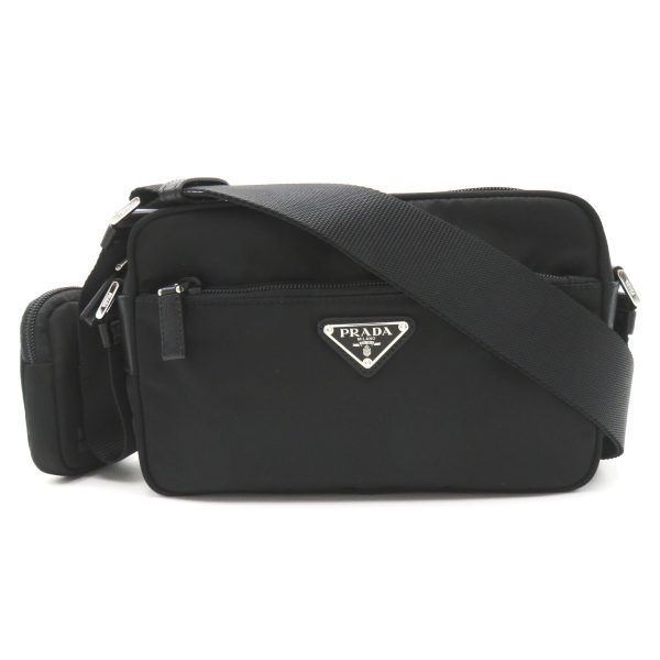 1 Prada Shoulder Bag Nylon Black