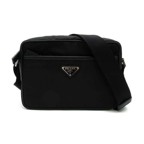 1 Prada Shoulder Bag Nylon Black