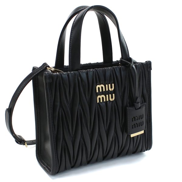 1 Miu Miu Handbag Matelasse Black