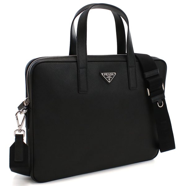 1 Prada Briefcase Business Bag Nero Black