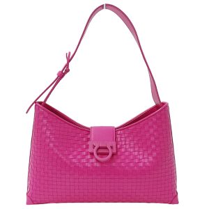 1 Salvatore Ferragamo Bag Gancini Shoulder Bag Leather Pink