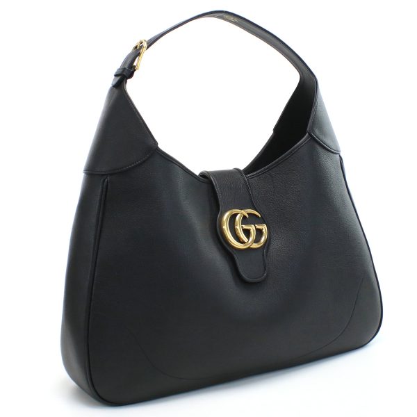 1 Gucci Semi Shoulder Brand Logo Black