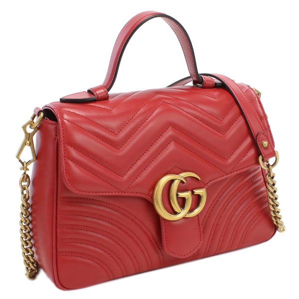 1 Gucci Handbag Shoulder Bag 2way Red