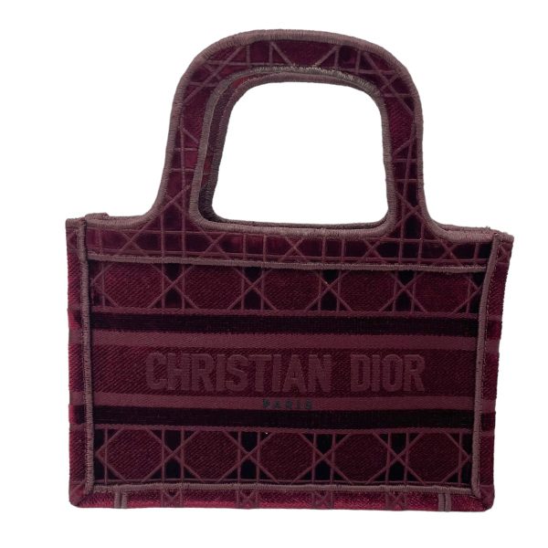 1 Christian Dior Mini Book Tote Bag Bordeaux