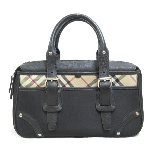 1 Burberry Boston Bag Nylon Leather Black