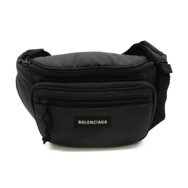 1 Balenciaga Belt Bag Waist Bag Polyamide Polyurethane Black