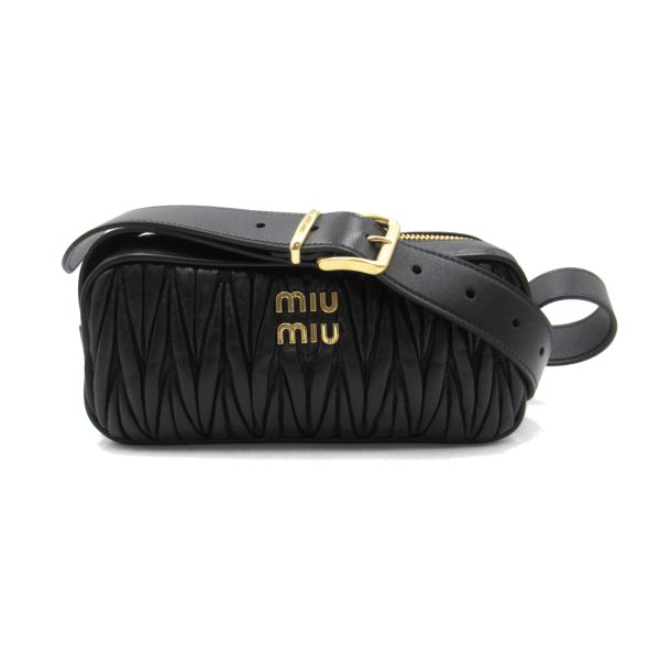 1 Miu Miu Shoulder Bag Leather Black