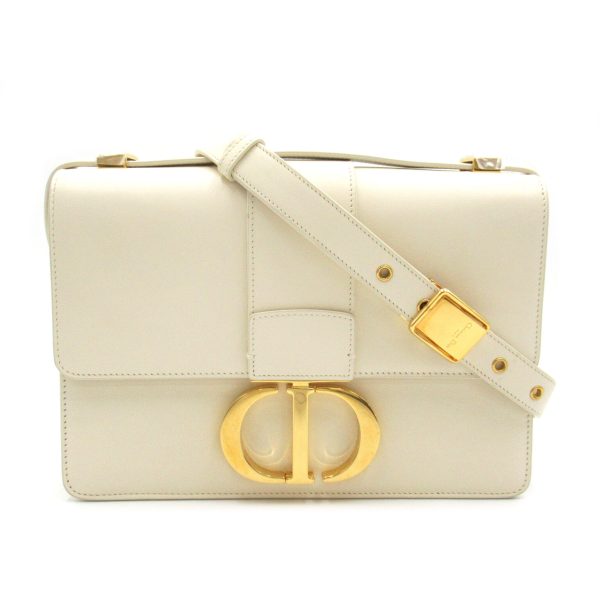 1 Dior 30 Montaigne Shoulder Bag Leather Ivory