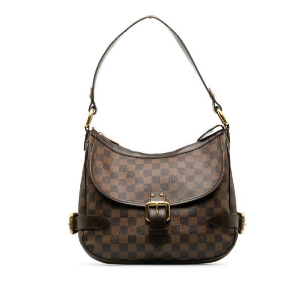 1 Louis Vuitton Damier Ebene Highbury Shoulder Leather Brown