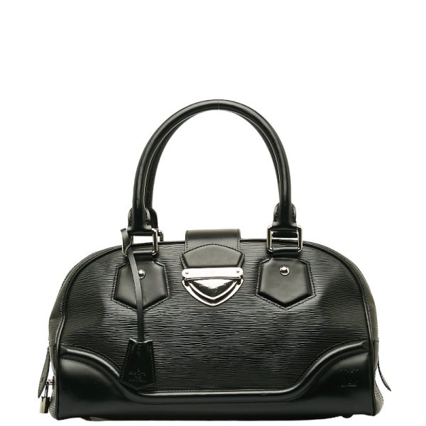 1 Louis Vuitton Montaigne GM Handbag Leather Noir Black