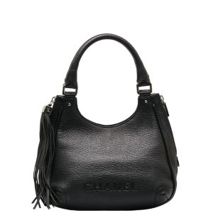 1 PRADA 2WAY Leather Tote Black