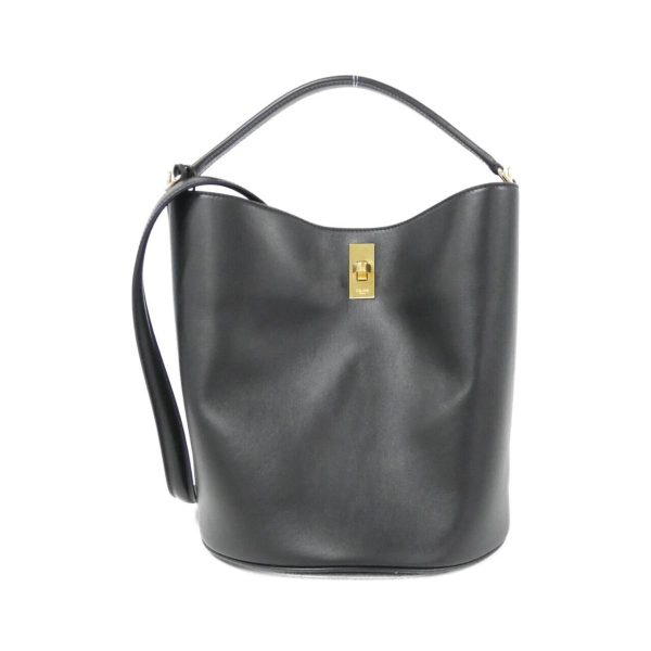 1 Celine 16 Bucket Calf Gold Metal Fittings Black