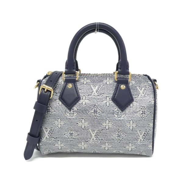 1 Louis Vuitton Monogram Jacquard Speedy Shoulder Bag Blue