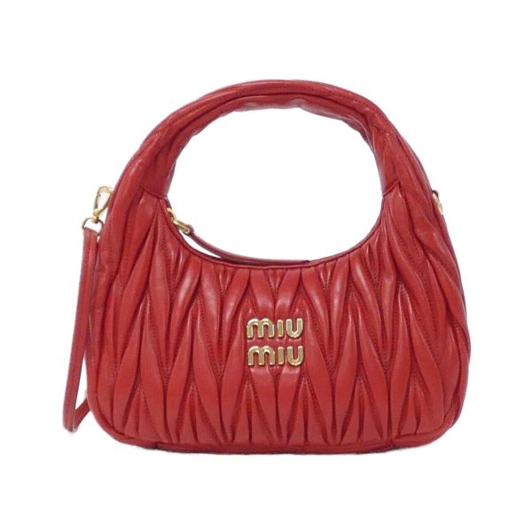 1 Miu Miu Storage Bag Matelasse Rosso