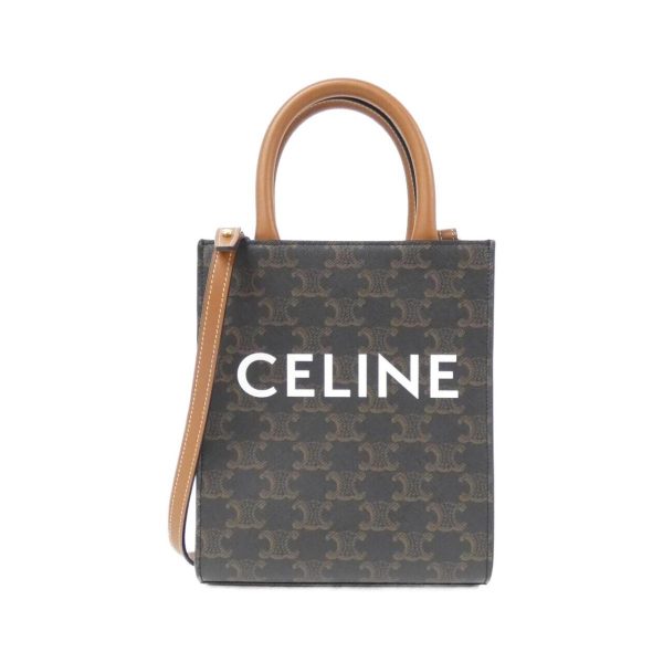 1 Celine Mini Vertical Hippo Triomphe Calf Tan