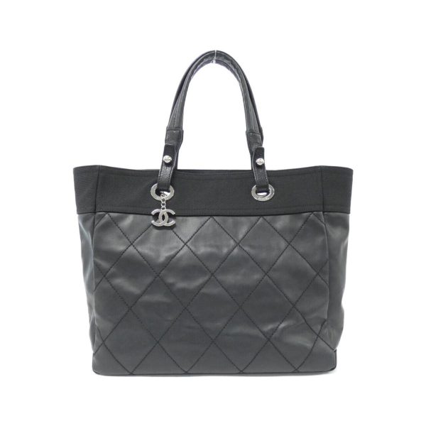 1 Chanel Paris Biarritz Line Bag BlackSilver