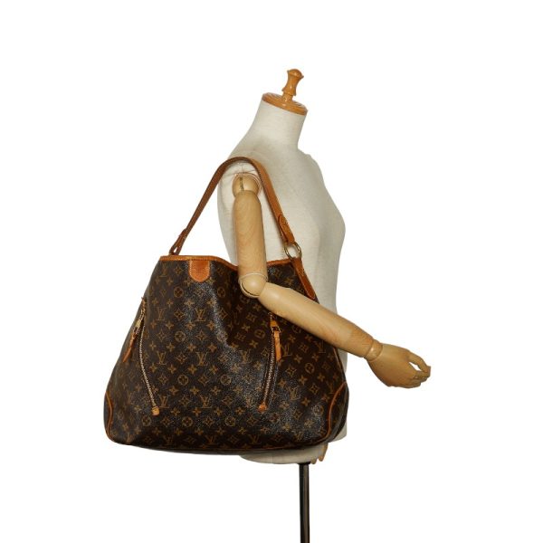 10 Louis Vuitton Monogram Delightful GM Shoulder Bag Leather Brown