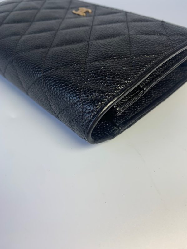 12841704853387 pic hd2 Chanel Wallet on Chain WOC Black Caviar Leather with Gold hardware