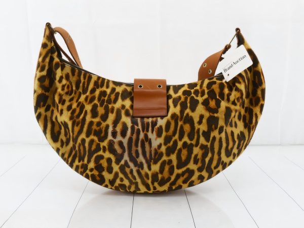 Leopard print Dior Street Chic Hobo Leopard Print Pony hair Calfskin