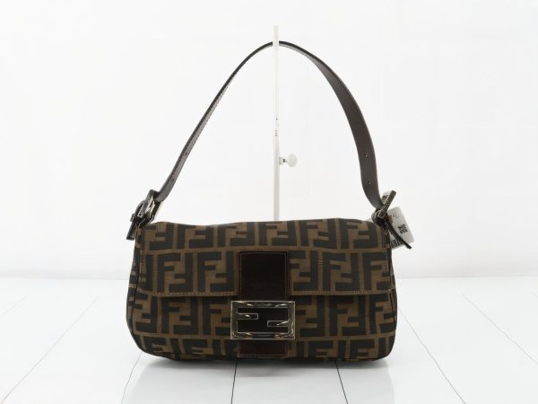 Fendi Fendi Baguette Classic Zucca Print Fendi Monogram