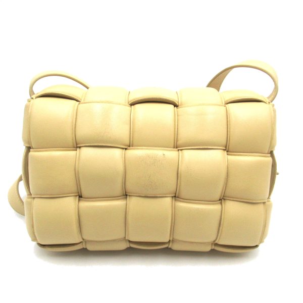 2 Bottega Veneta Shoulder Bag Lambskin Beige