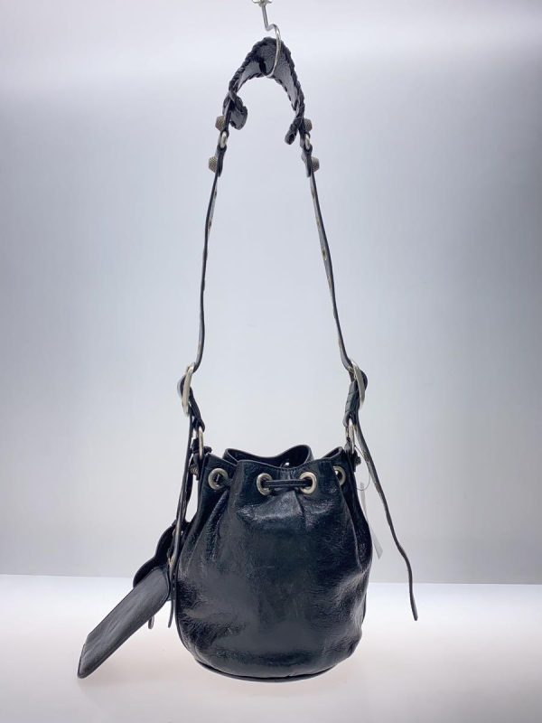 2 Balenciaga Shoulder Bag Leather Black