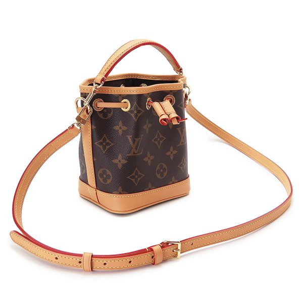 2 Louis Vuitton Shoulder Bag Nano Noe Handbag Mini Bag Dark Brown