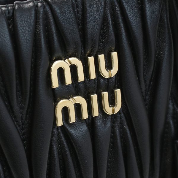 2 Miu Miu Handbag Matelasse Black