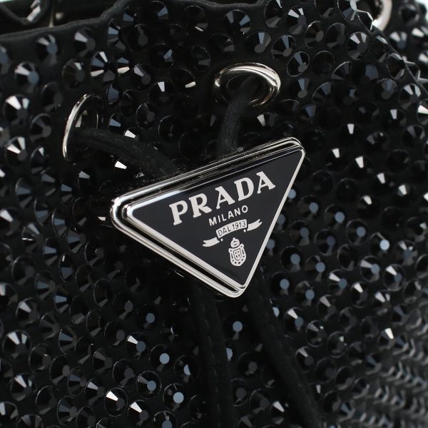 2 Prada Handbag Mini Crystal Nero Black