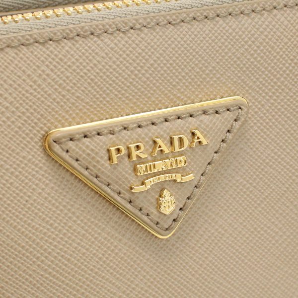 2 Prada Handbag Shoulder Bag Sabbia Beige