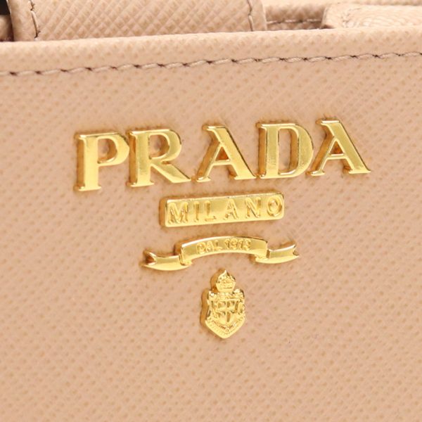 2 Prada Wallet Bifold Wallet Compact Wallet Cipria Beige