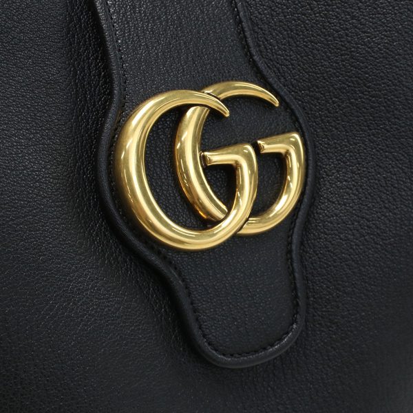 2 Gucci Semi Shoulder Brand Logo Black