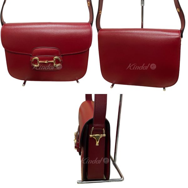 2 Gucci Horse Pit 1955 Shoulder Bag Red