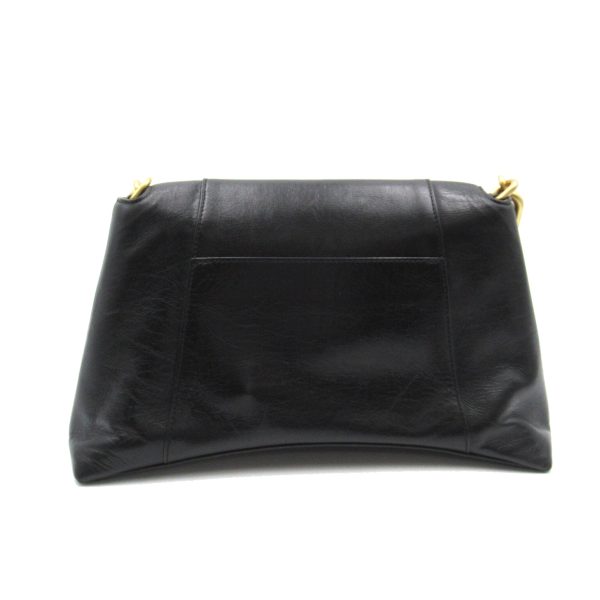 2 Balenciaga Shoulder Bag Leather Black