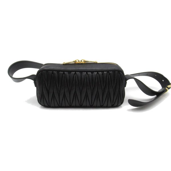 2 Miu Miu Shoulder Bag Leather Black