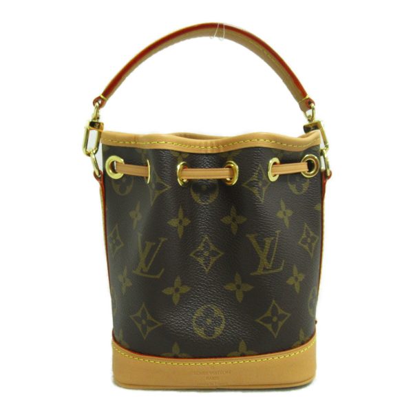 2 Louis Vuitton Nano Noe Shoulder Bag Monogram Brown