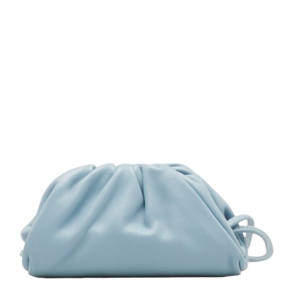 2 Bottega Veneta Mini Shoulder Bag Leather Light Blue