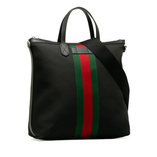 2 Gucci Sherry Line Tote Bag Shoulder Bag 2way Multicolor