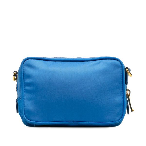 2 Prada Ribbon Mini Shoulder Bag Nylon Blue