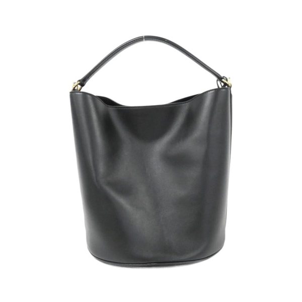 2 Celine 16 Bucket Calf Gold Metal Fittings Black