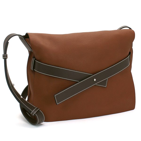 201008 bg5 4 1 Loewe Shoulder Bag Strap Strap Cognac ​​Chocolate Brown Calf