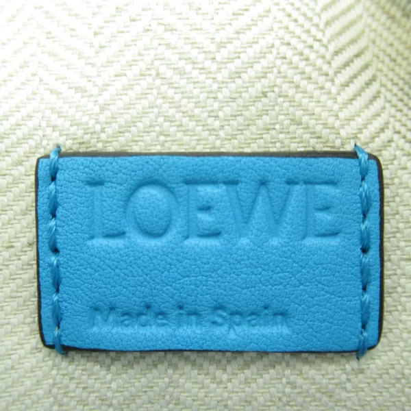 2101217186728 8 LOEWE Calf Cowhide Ladies Bum Shoulder Bag Blue