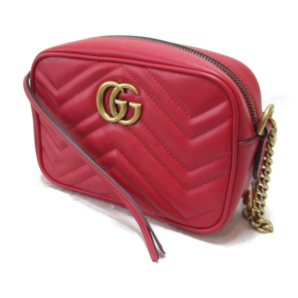 2101217412926 4 Gucci GG Marmont Shoulder Bag Leather Red