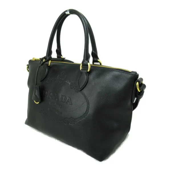 2101217422048 4 PRADA Calf cowhide Ladies Tote bag Black