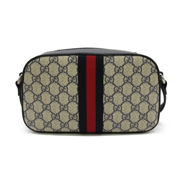 2101217538442 3 Gucci Camera Bag Shoulder Bag Leather GG Supreme Canvas Beige Navy