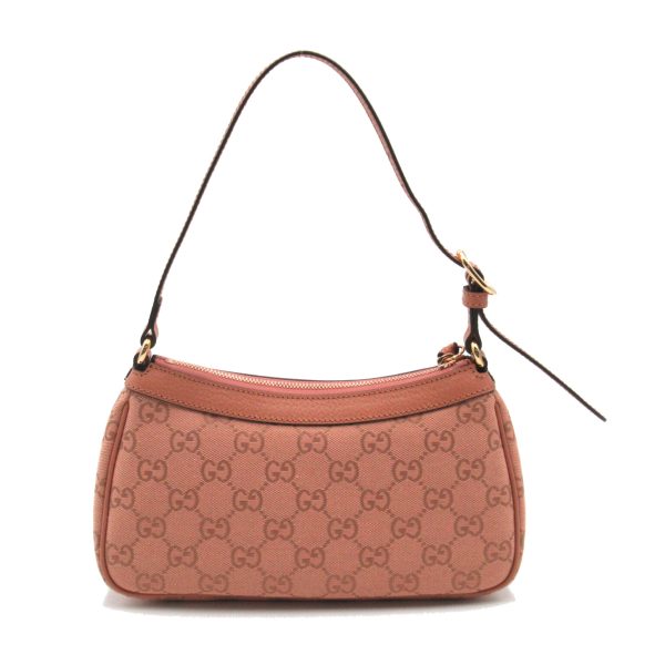 2101217766364 2 Gucci GG Supreme Shoulder Bag Canvas Pink