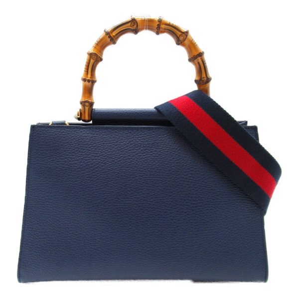 2101217769631 3 Gucci 2way Shoulder Bag Leather Navy