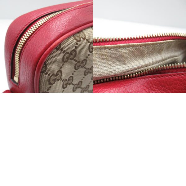 2101217769754 10c Gucci Shoulder Bag GG Canvas Beige Red