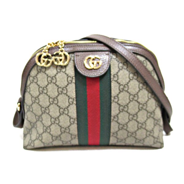 2101217770309 2 Gucci Shoulder Bag PVC Coated Canvas Beige Brown