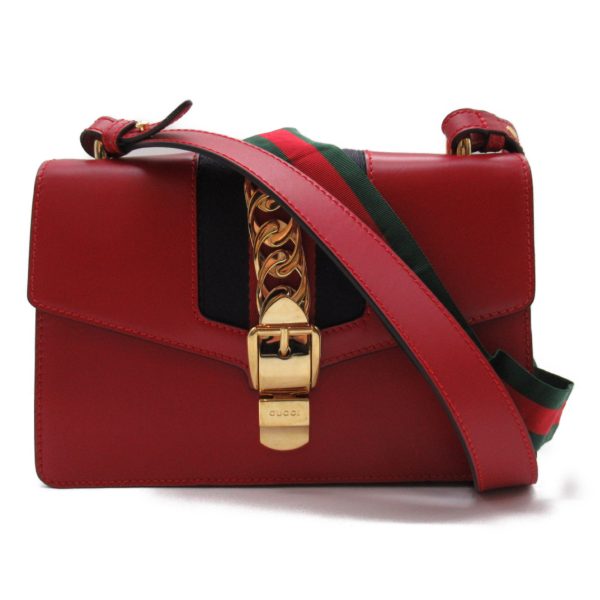 2101217770521 1 Gucci 2way Shoulder Bag Calf Red